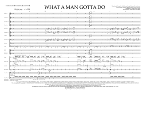 What a Man Gotta Do (arr. Tom Wallace) - Full Score