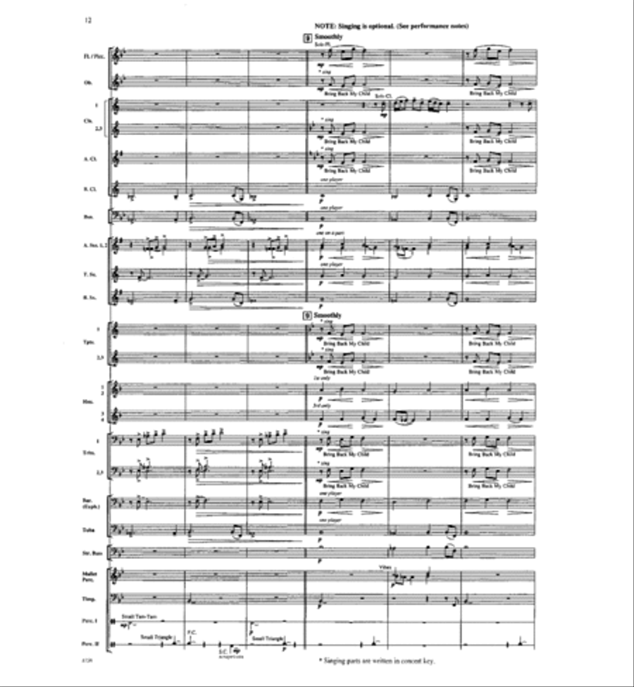 Where the River Flows Where the River Flows Concert Band scores gallery preview page 11
