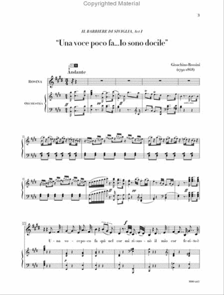 Rossini - Opera Arias for Mezzo-Soprano and Orchestra Mezzo-Soprano Voice scores gallery preview page 2