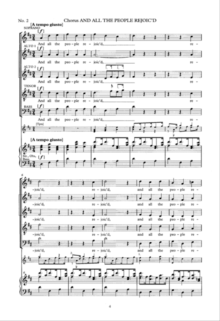 Zadok The Priest (arr. Donald Burrows) Choir scores gallery preview page 4