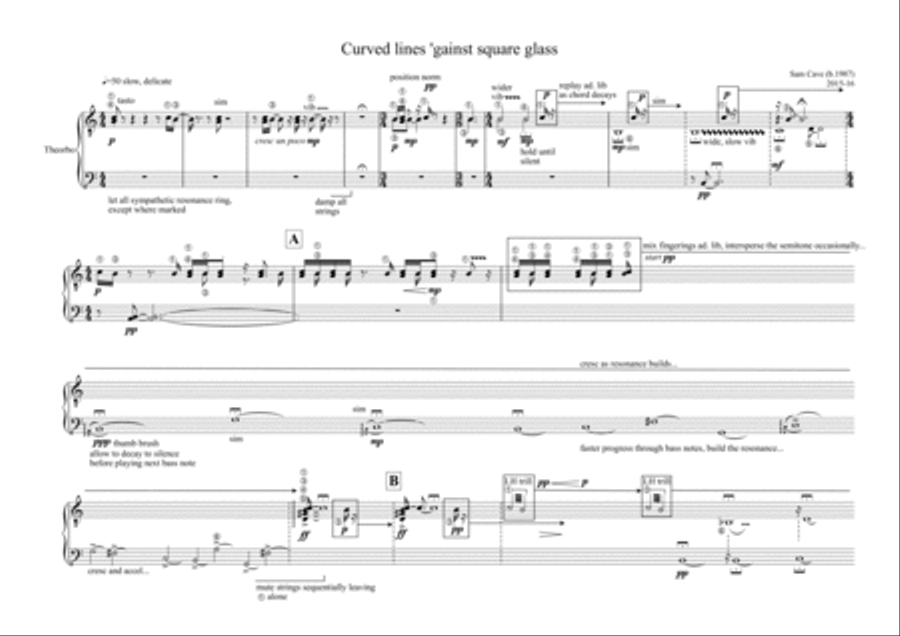 Curved lines 'gainst square glass Small Ensemble scores gallery preview page 3