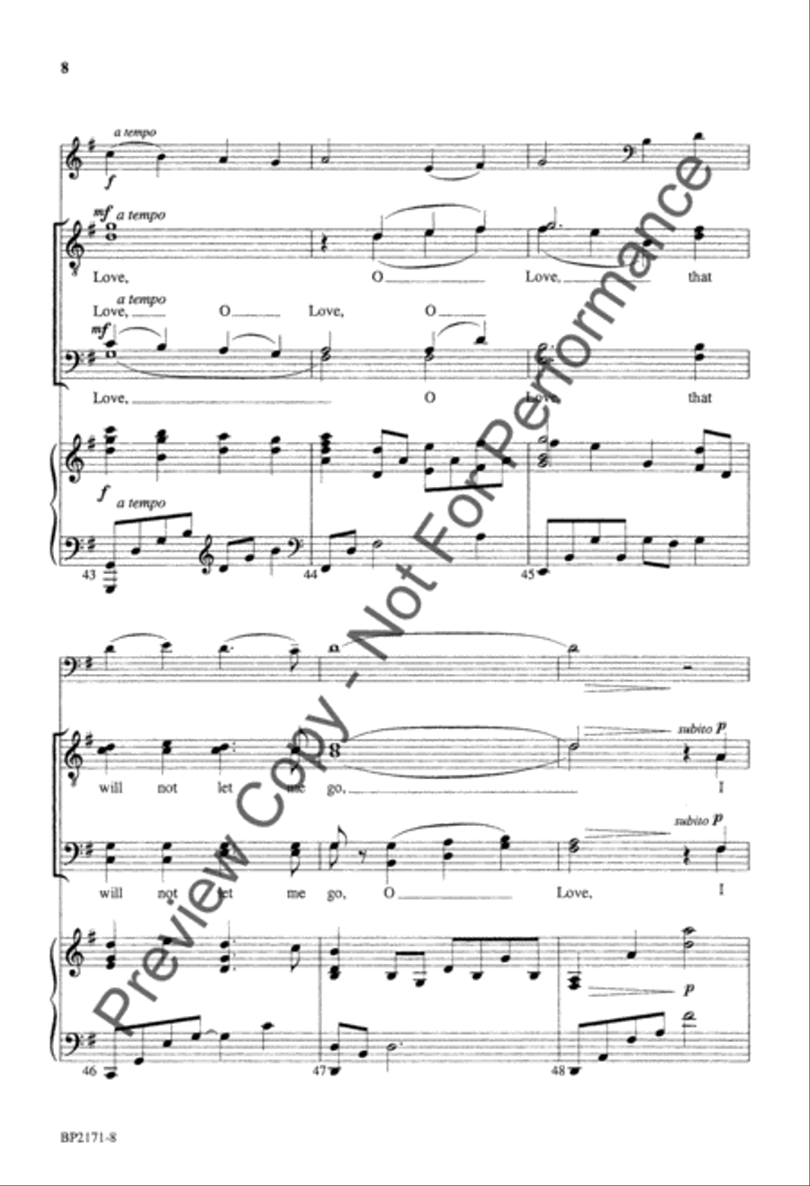 O Love - TTBB TTBB scores gallery preview page 9