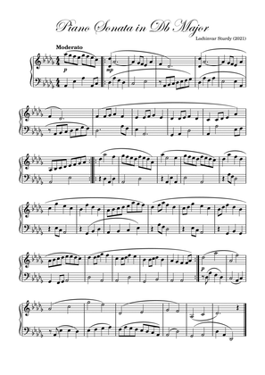 Piano Sonata in Db Major