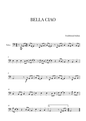 Book cover for Bella Ciao (for Tuba)