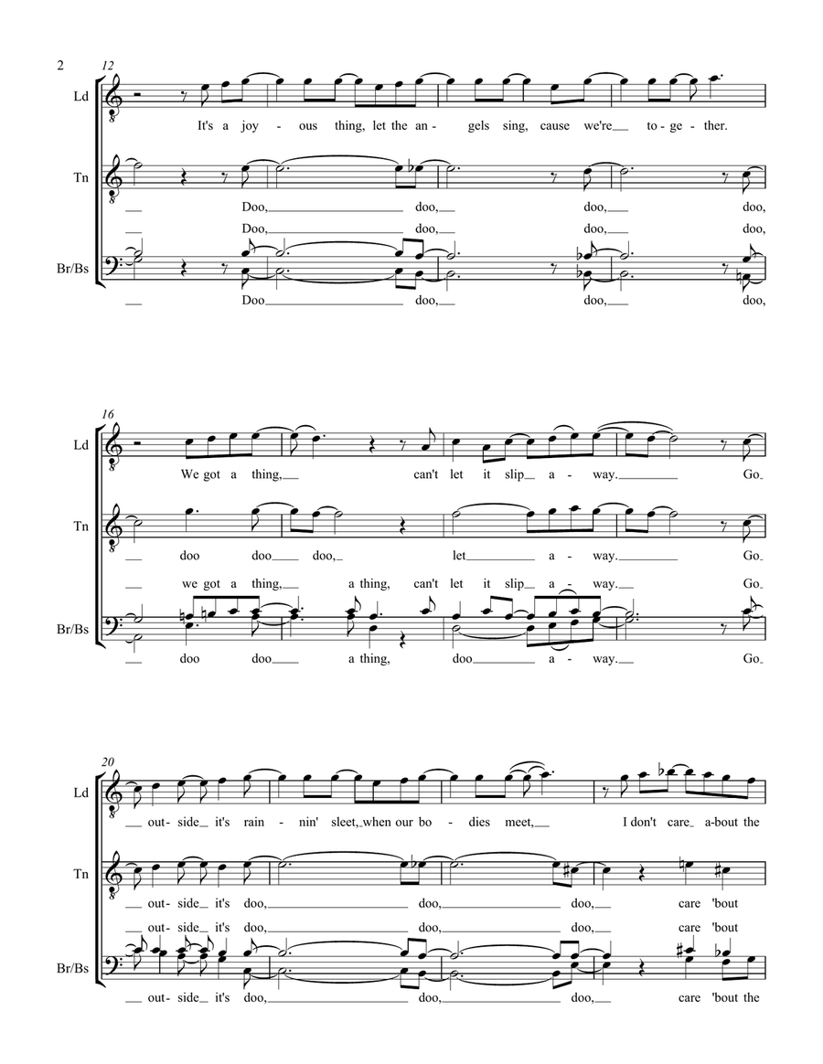 Let It Snow TTBB scores gallery preview page 2