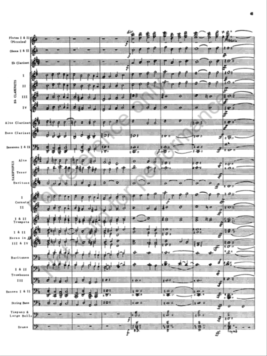 The Golden Legend Concert Band scores gallery preview page 42