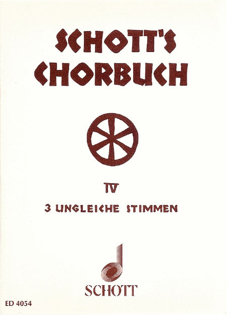 Schotts Chorbuch Vol 4 Three-part