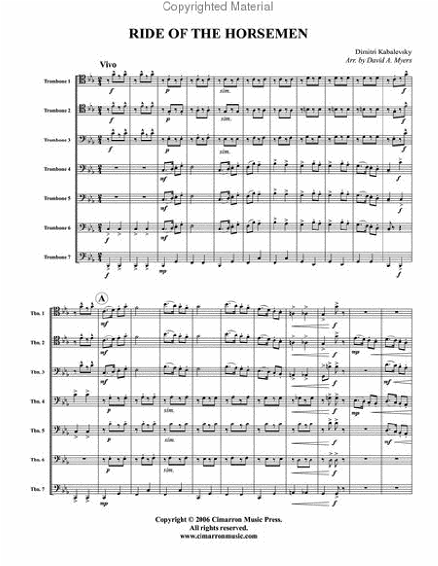 Ride of the Horseman Ride of the Horseman Large Ensemble scores gallery preview page 2