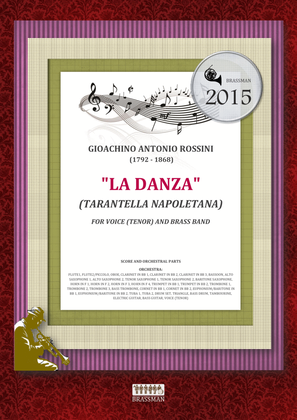 Book cover for La Danza (Tarantella Napoletana) - for voice (tenor) and Concert Band