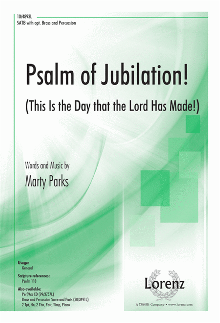 Psalm of Jubilation! 4-Part scores gallery preview page 1