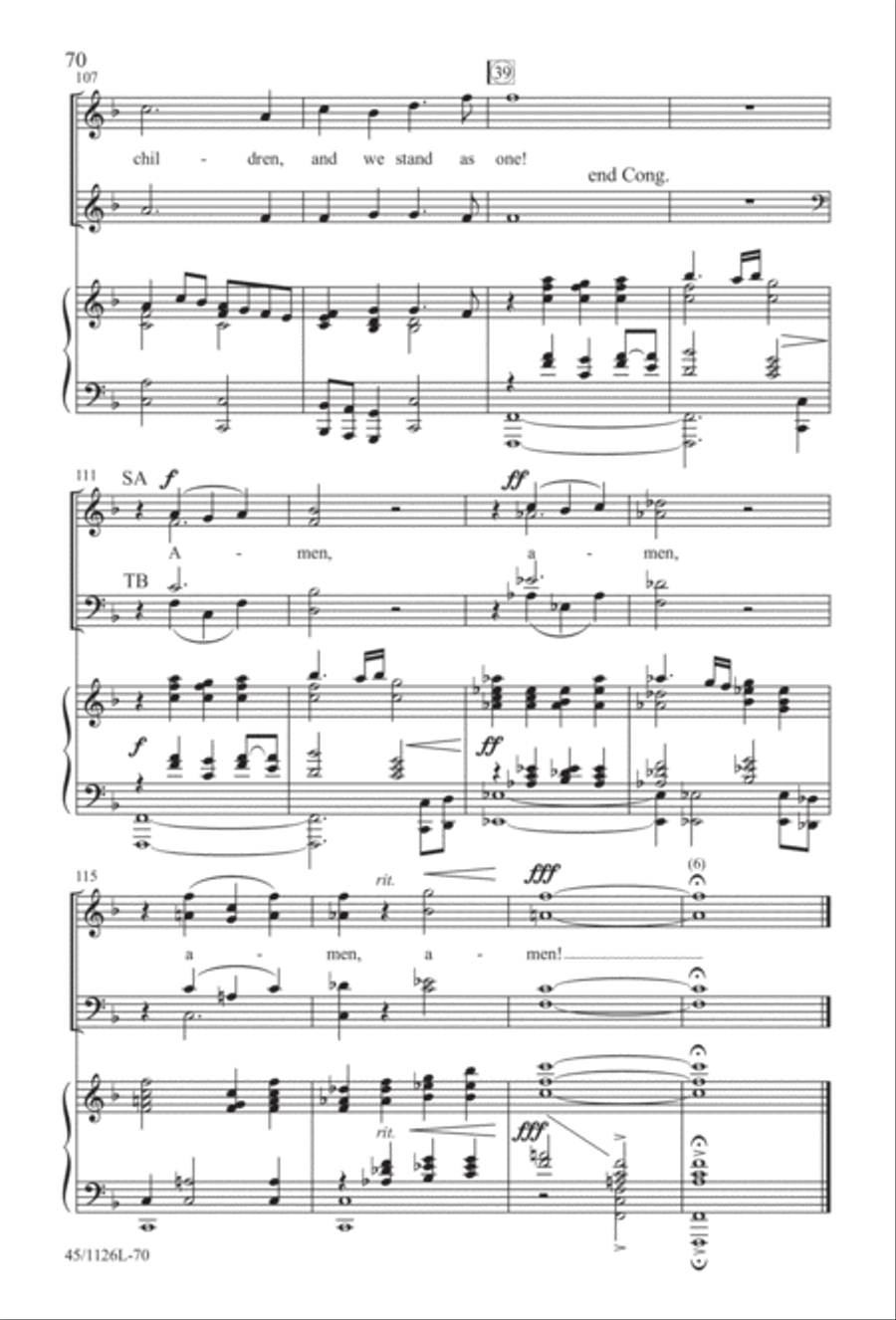 Prayers for the Nations 4-Part scores gallery preview page 71