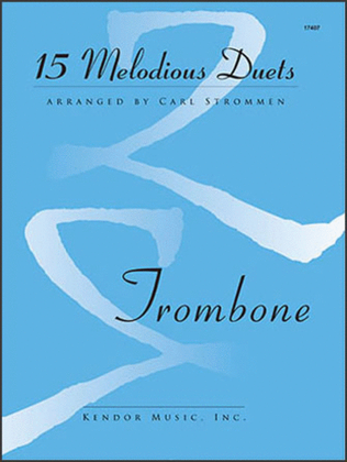 Book cover for 15 Melodious Duets- Trombone