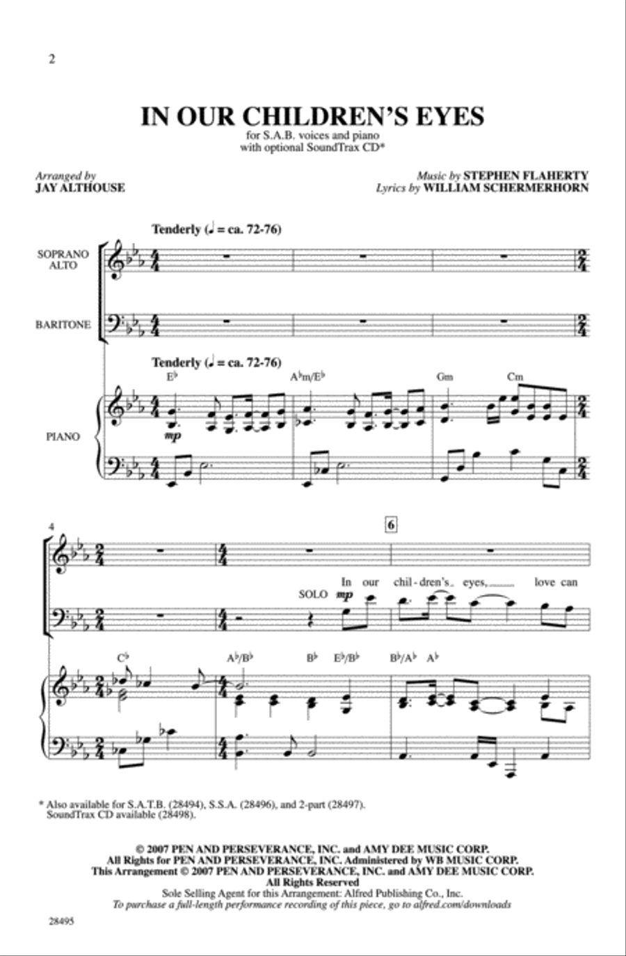 In Our Children's Eyes 3-Part scores gallery preview page 2