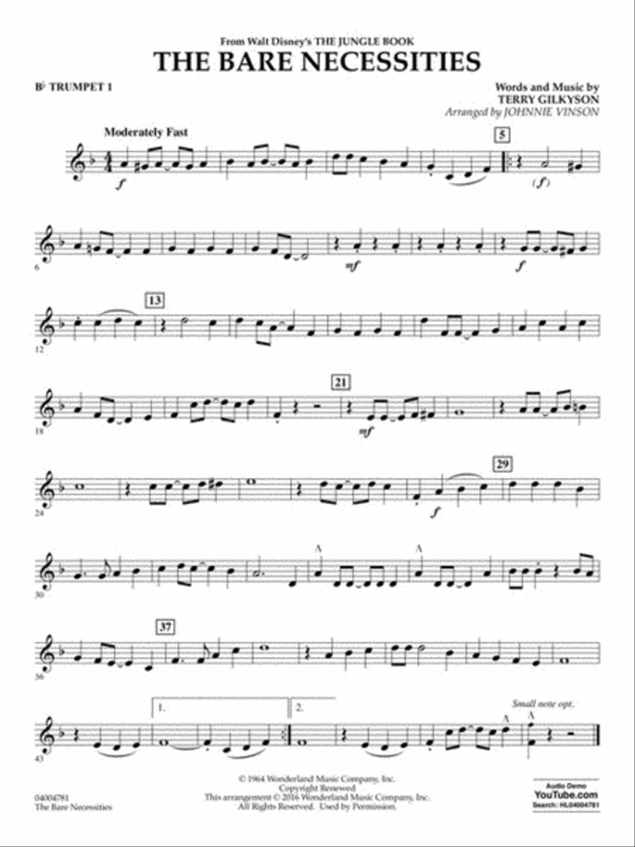 The Bare Necessities Concert Band scores gallery preview page 7