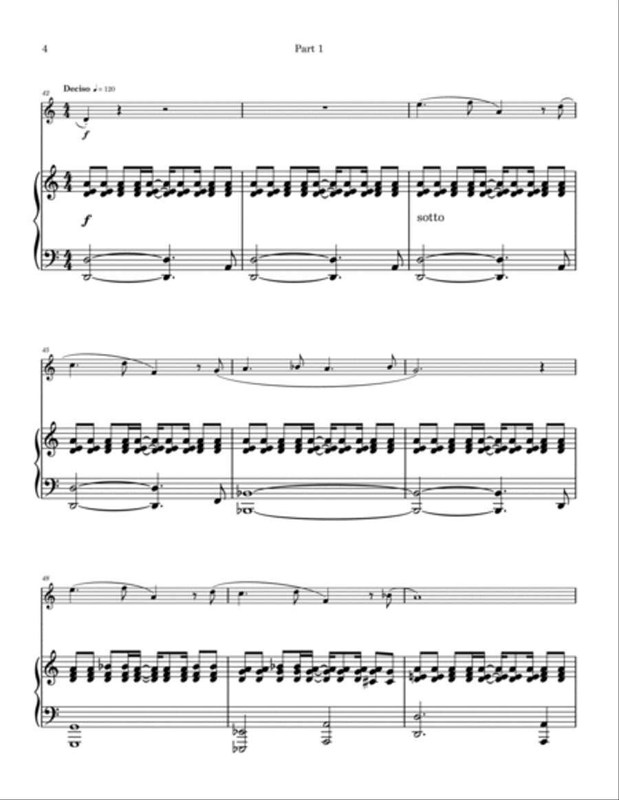 Sonata for Trumpet and Piano, Op. 14 in 2 Parts 2-Part scores gallery preview page 5