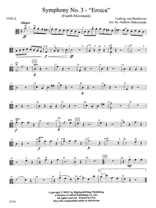 Symphony No. 3 - Eroica (4th Movement): Viola