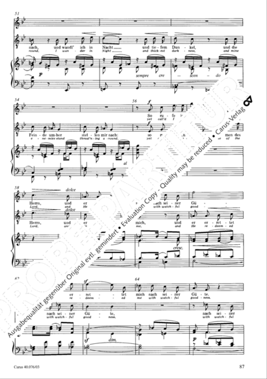 Hymn of Praise, MWV A 18 SSAATB scores gallery preview page 88