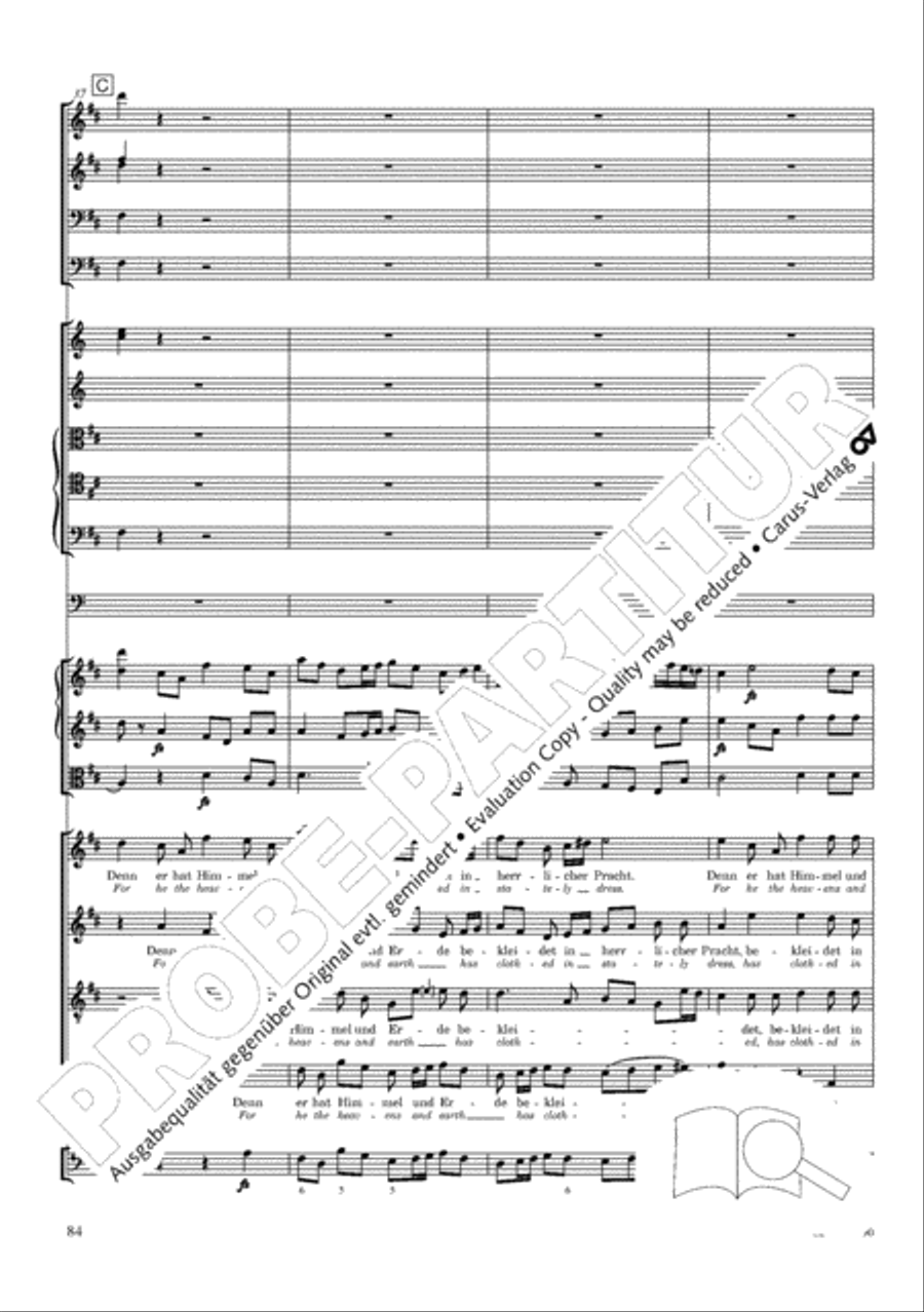 The Creation (Die Schopfung) 4-Part scores gallery preview page 104