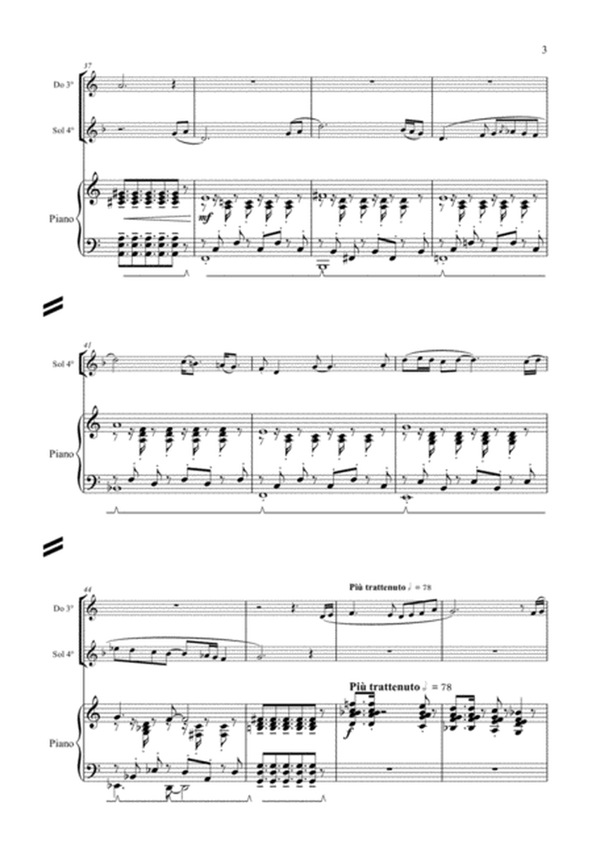 FLUSSO: Two ocarinas and piano image number null