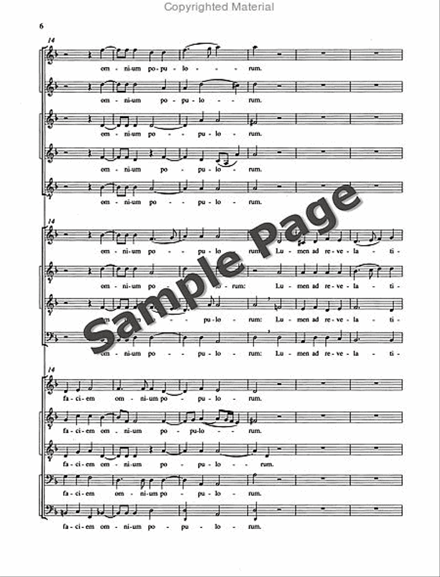 Nunc Dimittis Three Choirs STTB scores gallery preview page 7