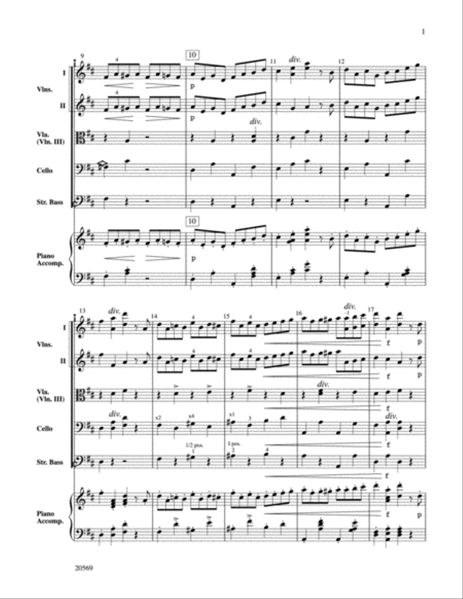 Pizzicato Polka String Orchestra scores gallery preview page 3