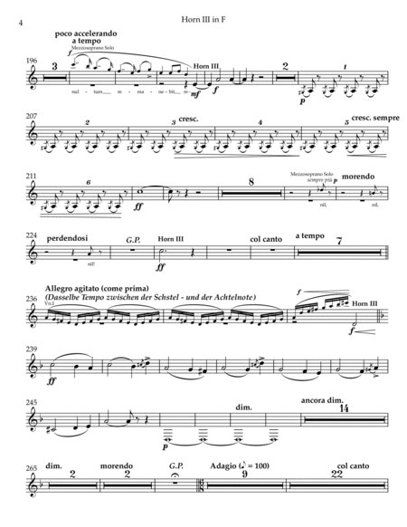 Verdi Requiem - Horn in F 3 (Transposed Part)