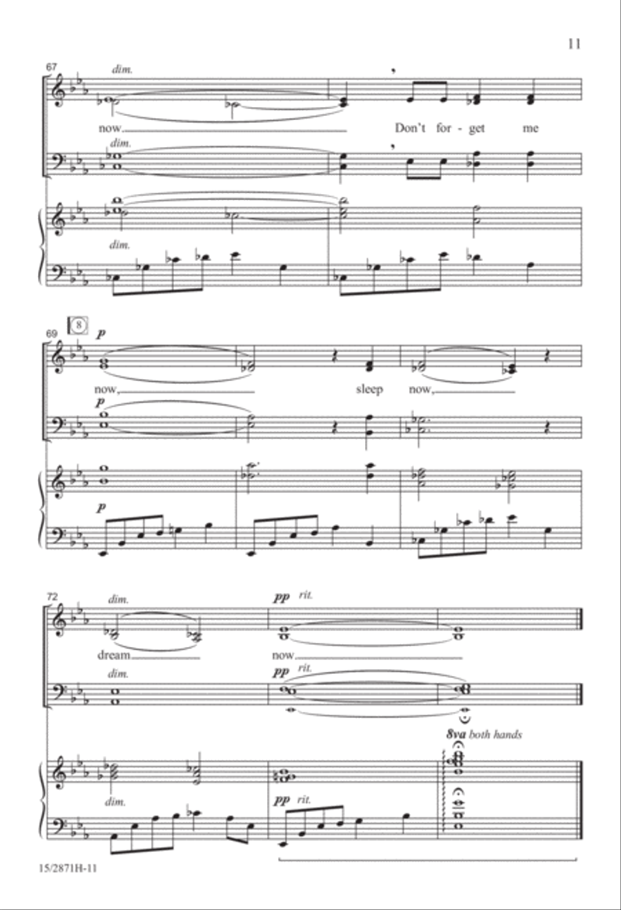Don't Forget Me 4-Part scores gallery preview page 11