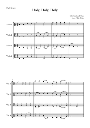 Holy, Holy, Holy (Traditional Christian Song) for Viola Quartet