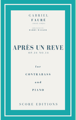 Book cover for Après un rêve (Fauré) for Contrabass and Piano