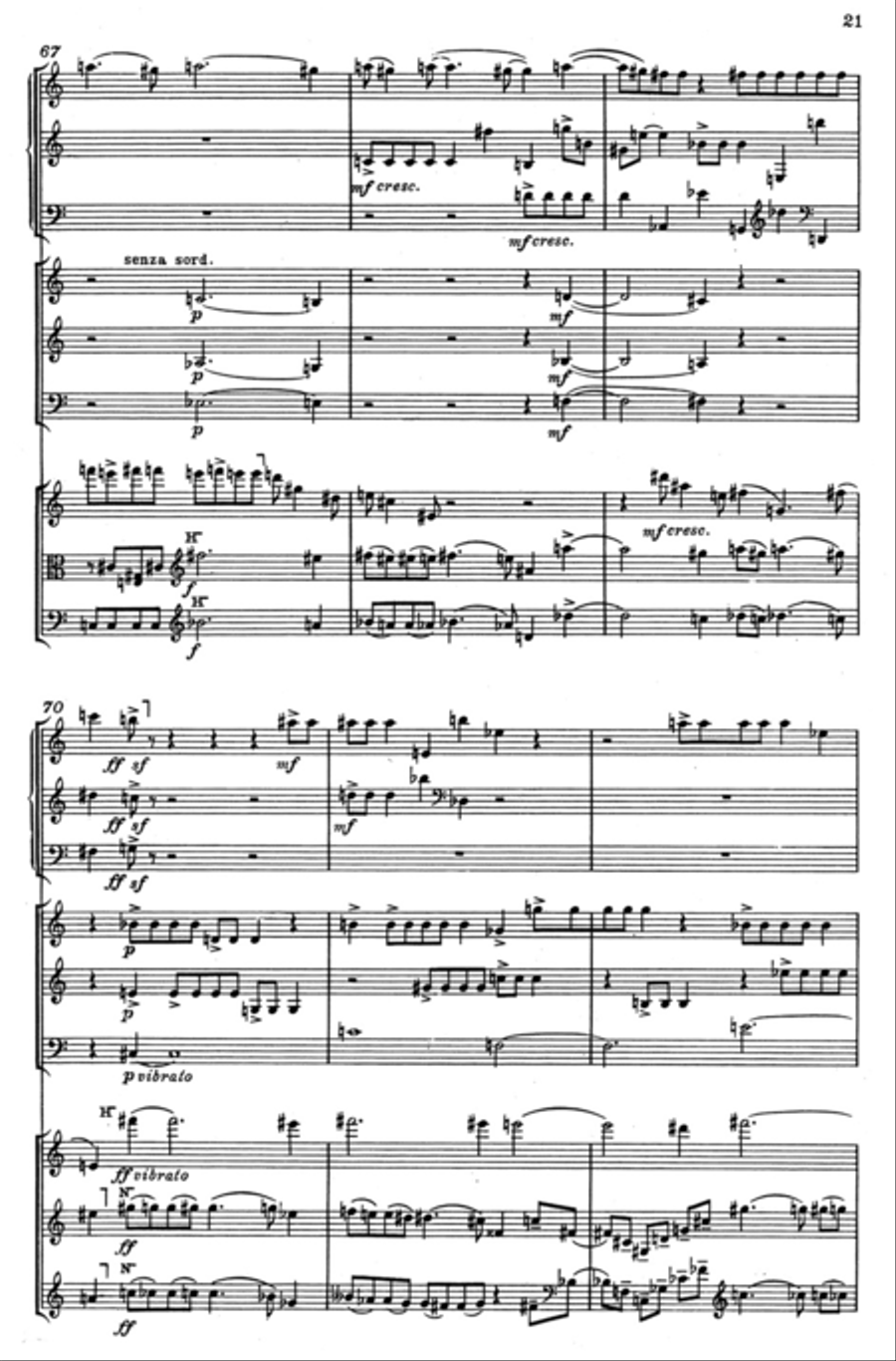 Serenade II for 9 Solo Instruments Clarinet scores gallery preview page 2