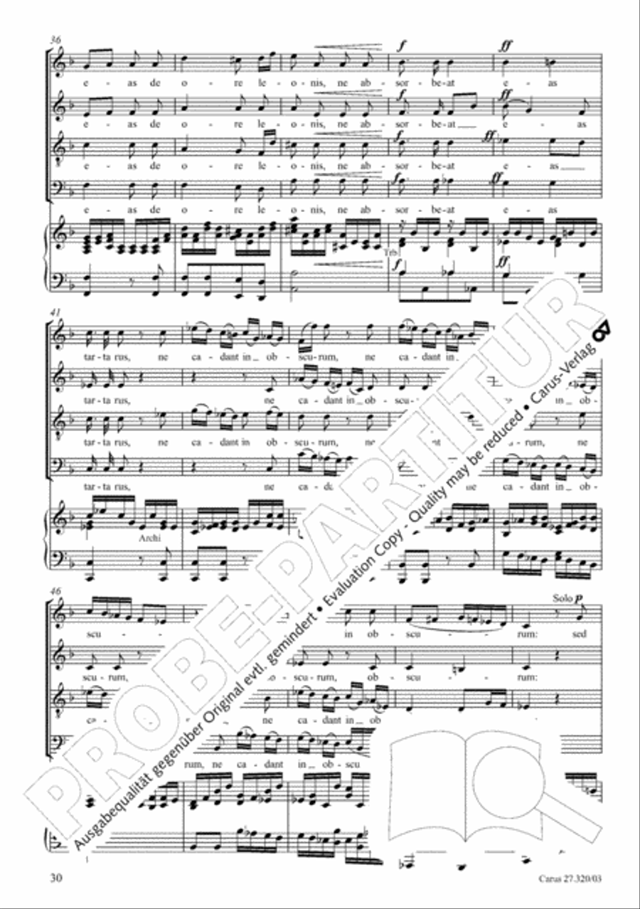 Requiem in D minor 4-Part scores gallery preview page 31