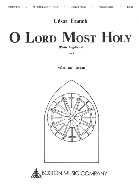 O Lord Most Holy Low F