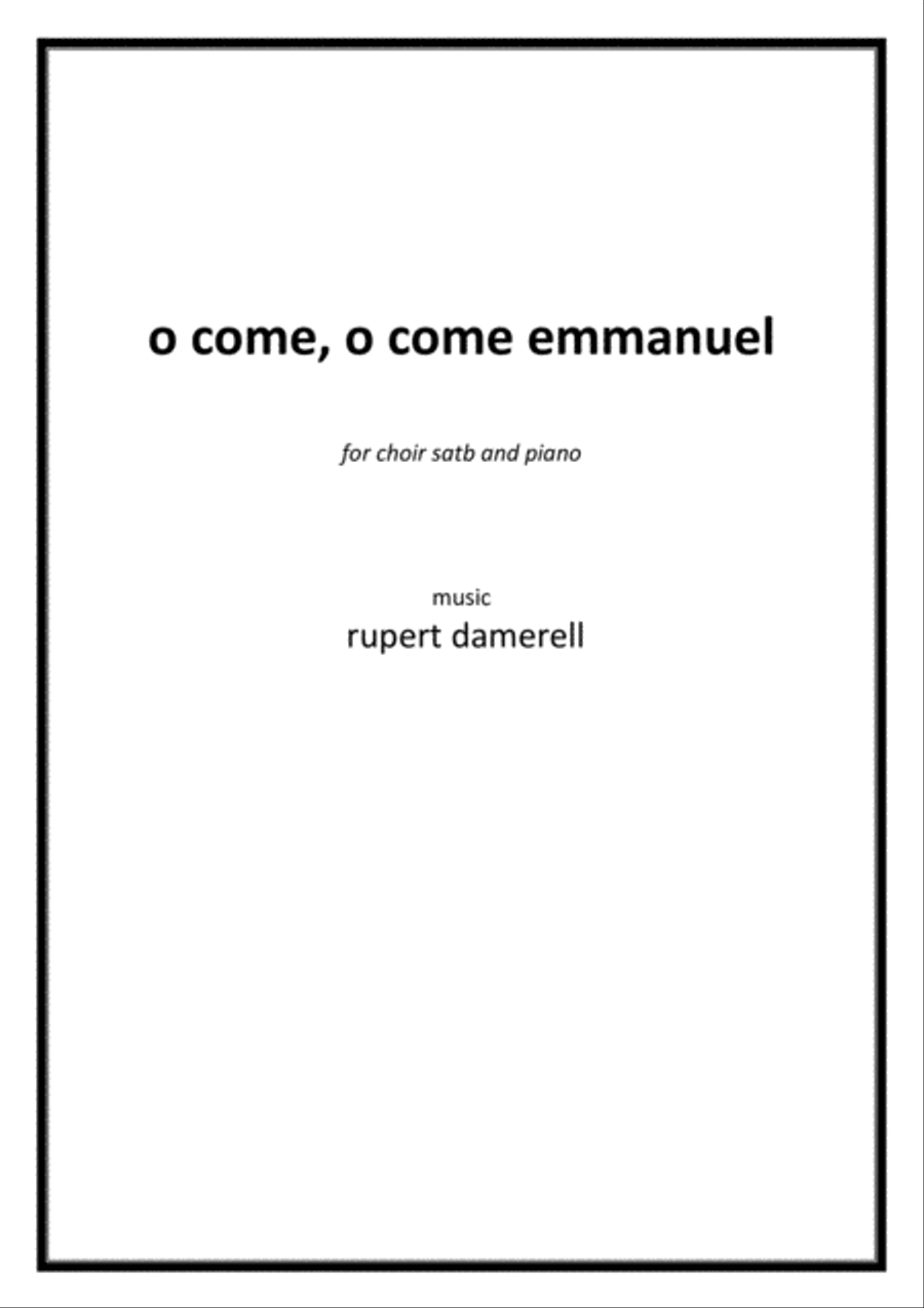 O come, O come Emmanuel 4-Part scores gallery preview page 1