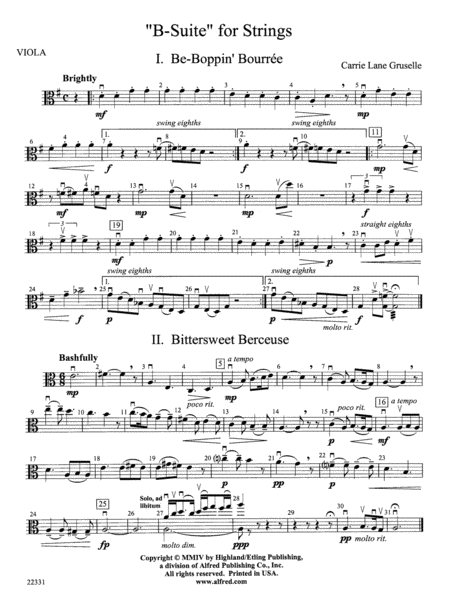 B-Suite for Strings: Viola