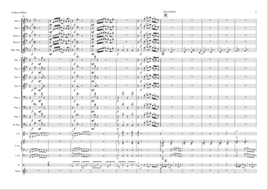 A Mess Of Blues Small Ensemble scores gallery preview page 5