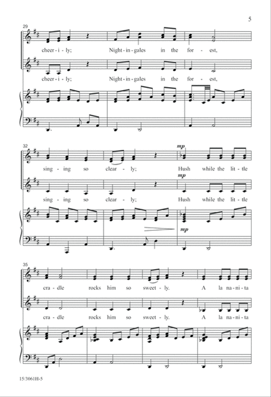 A La Nanita Nana A La Nanita Nana SSA scores gallery preview page 6