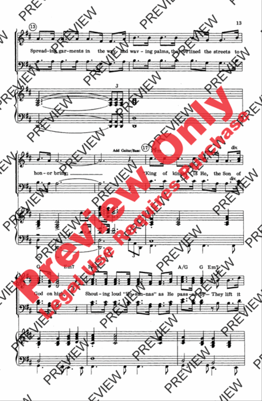 Then Came Sunday 4-Part scores gallery preview page 8
