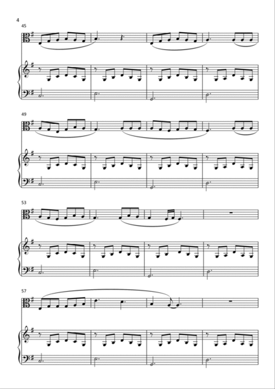 Dandelions Viola scores gallery preview page 4