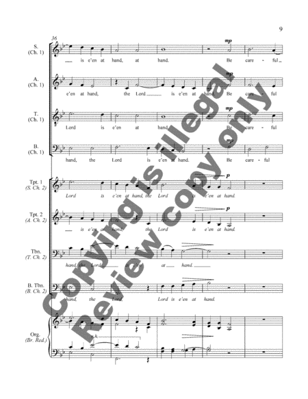 Rejoice in the Lord alway (Full/Choral Score) image number null