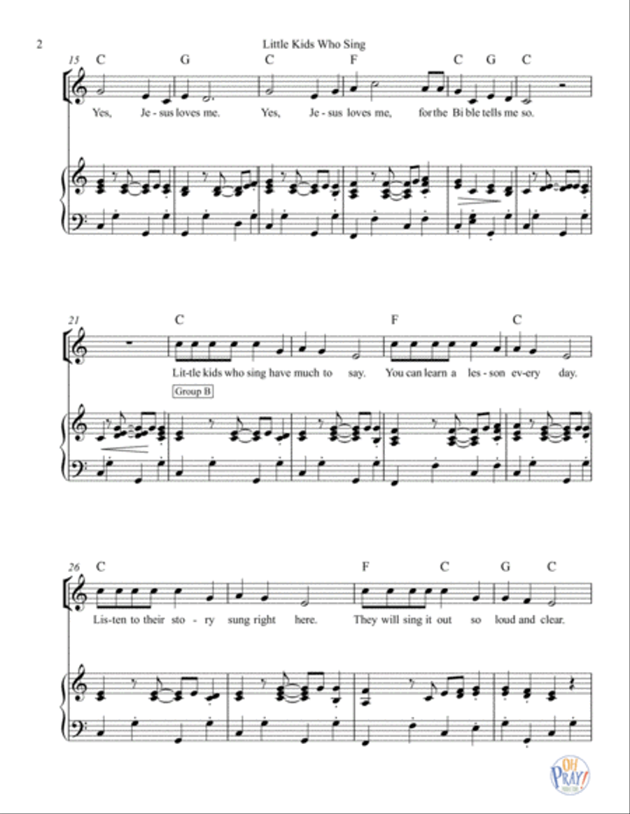 Little Kids Who Sing... Voice scores gallery preview page 3