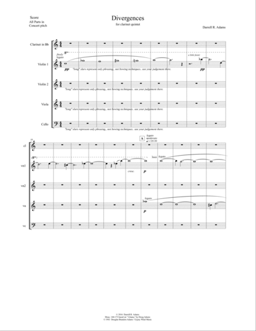 Divergences SCORE Chamber Orchestra scores gallery preview page 3