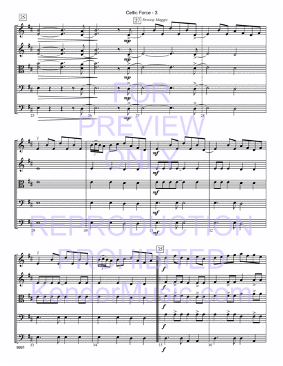 Celtic Force String Orchestra scores gallery preview page 4