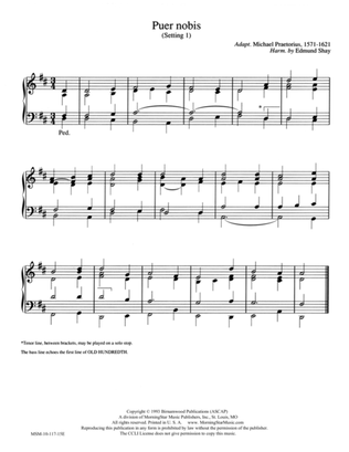 Puer nobis - 2 Settings (Hymn Harmonization)