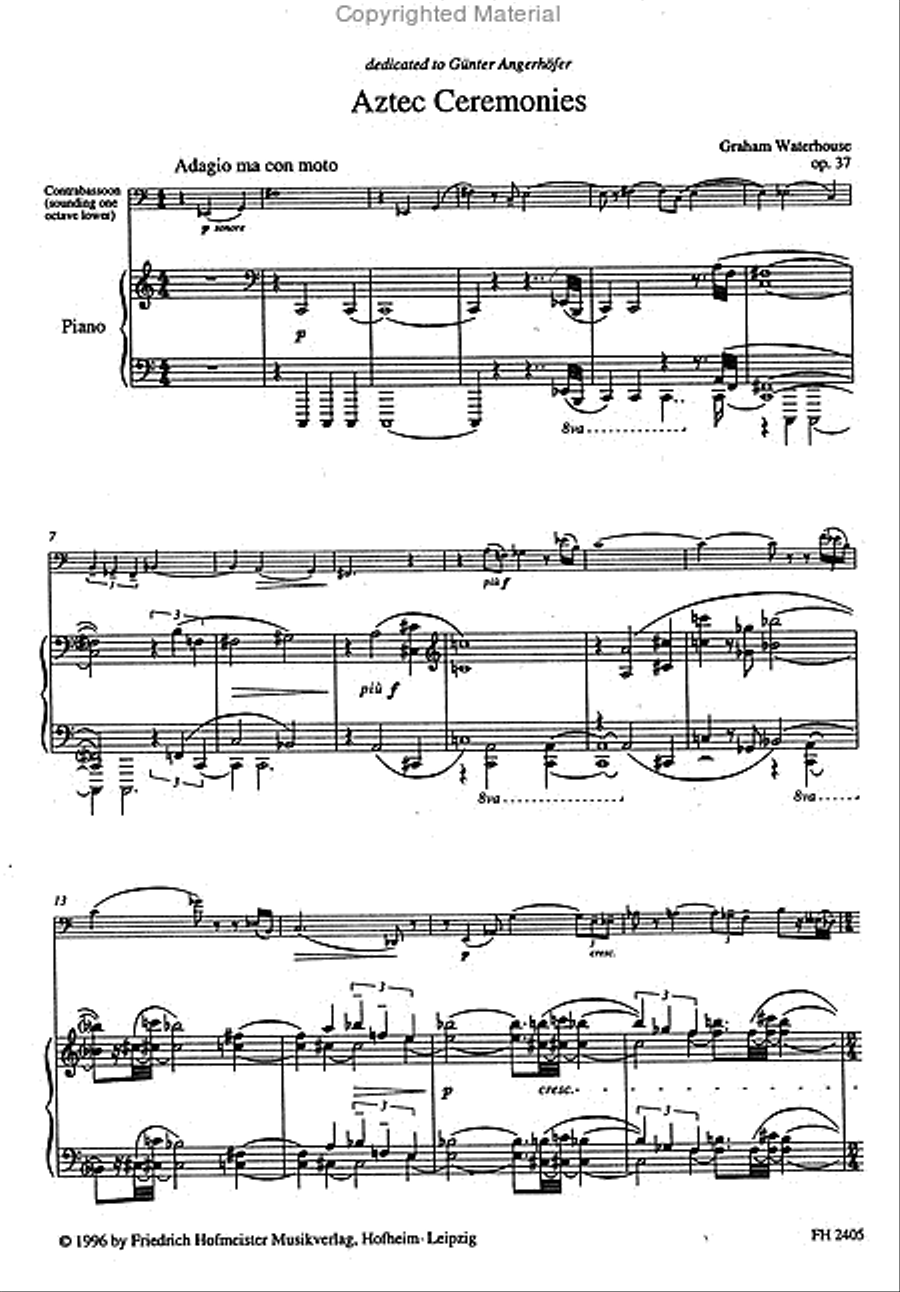 Aztec Ceremonies Bassoon scores gallery preview page 2