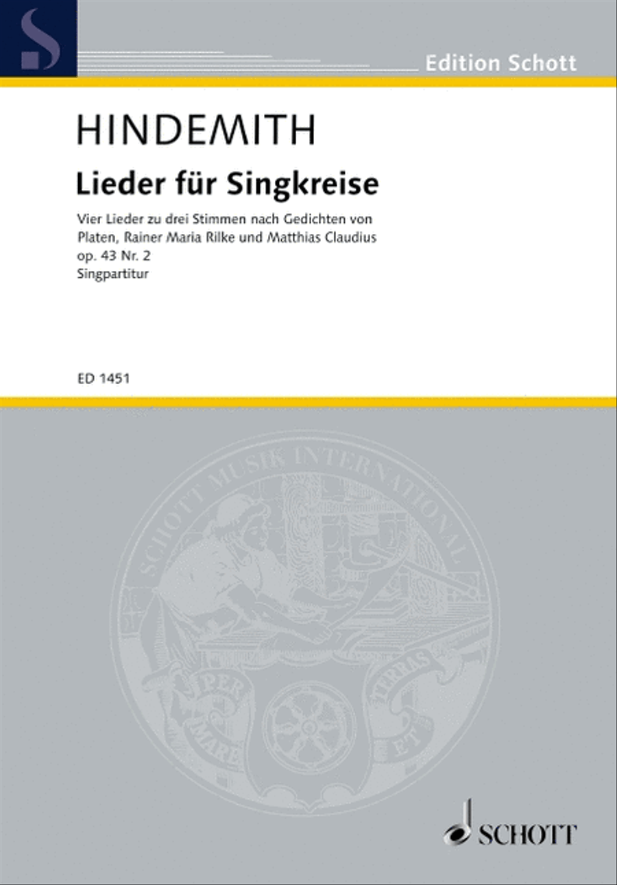 Lieder F Singkreise Op. 43/2 Mixed Choir scores gallery preview page 1