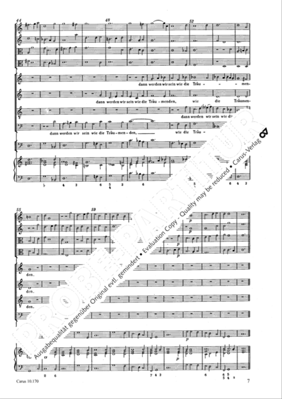 Wenn der Herr die Gefangenen 4-Part scores gallery preview page 8