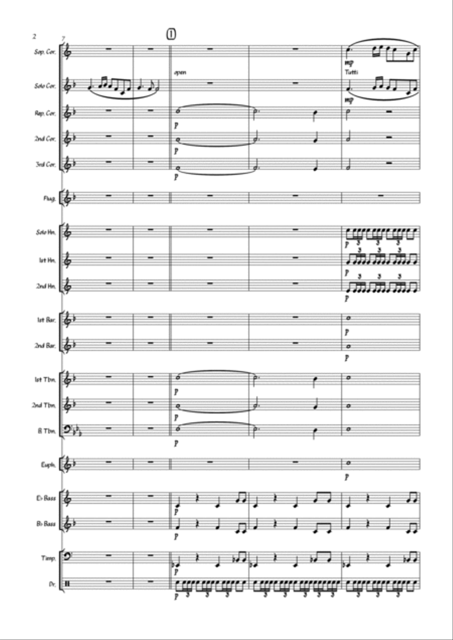 Highland Cathedral Brass Band scores gallery preview page 4