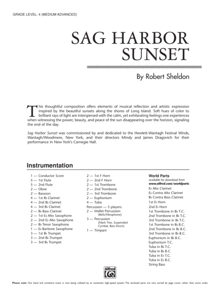 Sag Harbor Sunset: Score