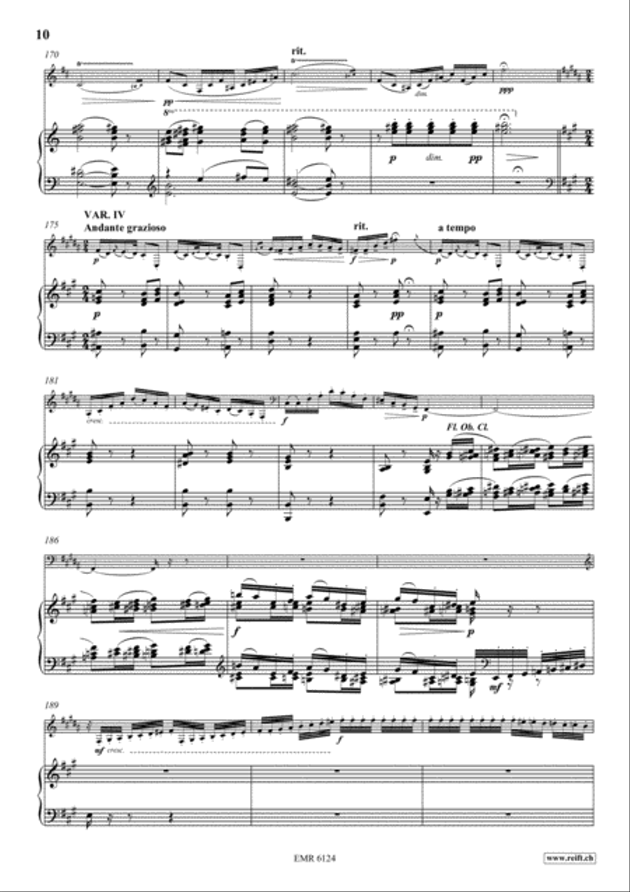 Variations On A Rococo Theme Flugelhorn scores gallery preview page 11