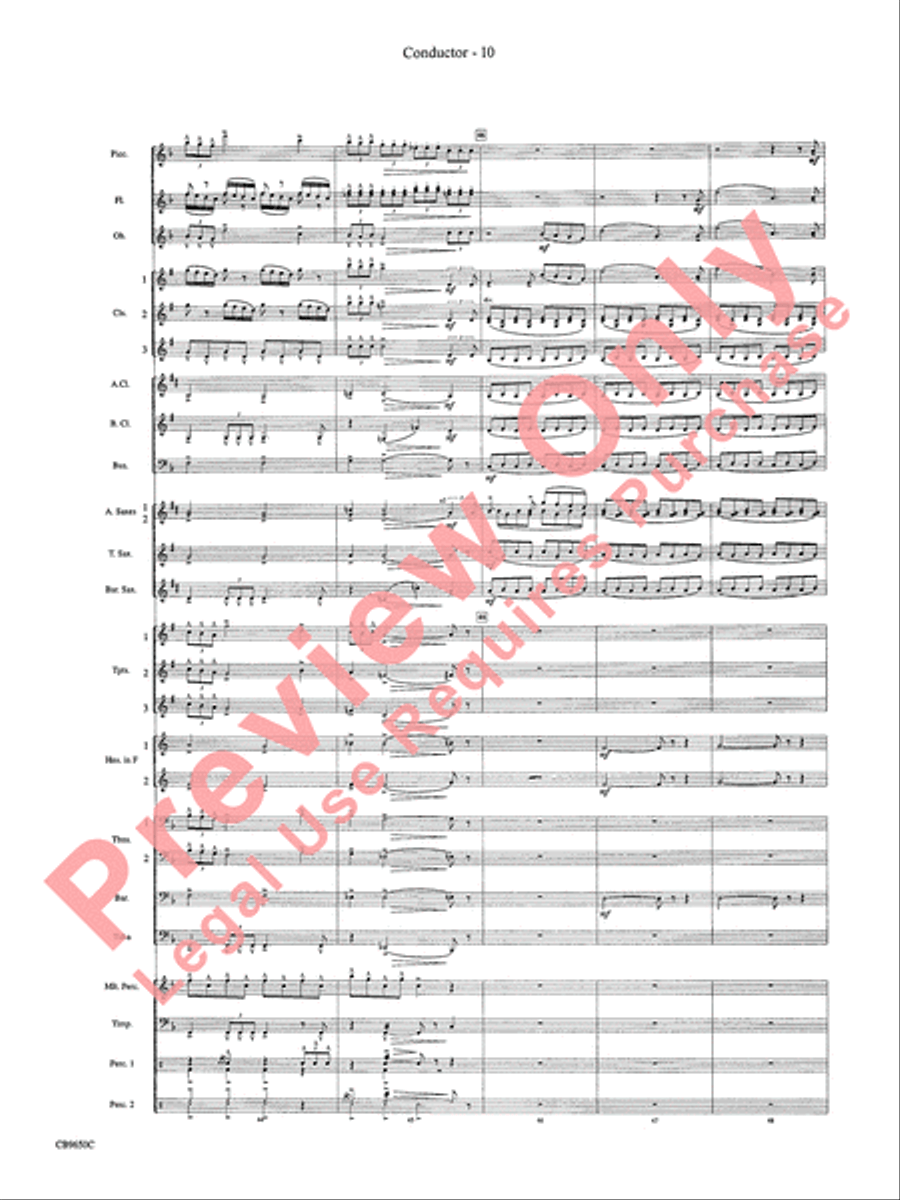 Star Wars Main Theme Concert Band scores gallery preview page 13